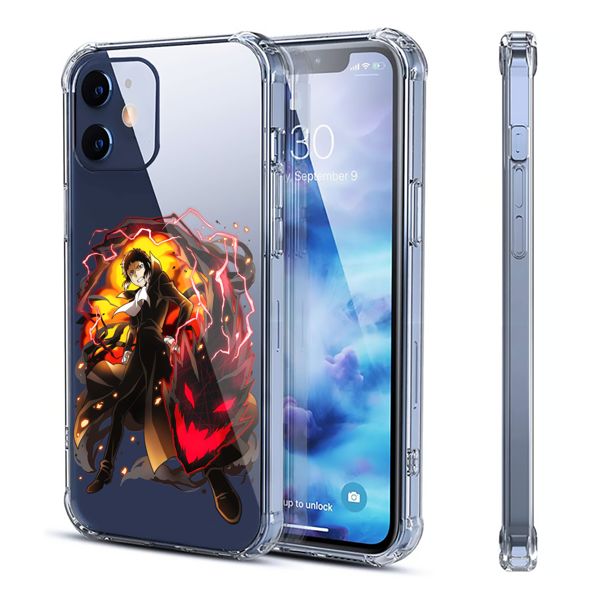 （画像用） 文豪ストレイドッグス Bungo Stray Dogs 【iPhone 12シリーズ対応】透明スマホケース（クリアソフトケース）
